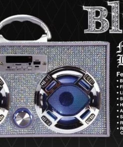 Wireless Express Bling Mini LED BoomBox Speakers Girls