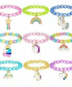 Lola + The Boys Crystal Charm Gem Bracelets Jewelry