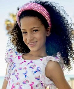 Lola + The Boys Crystal Encrusted Headband