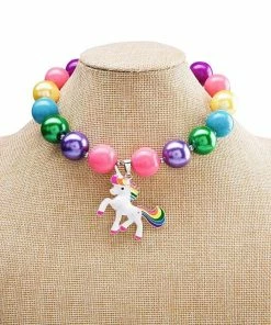 Lola & The Boys Jewelry Gumball Unicorn Necklace