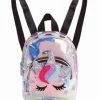 Lola + The Boys Girls Holographic Mini Unicorn Backpack