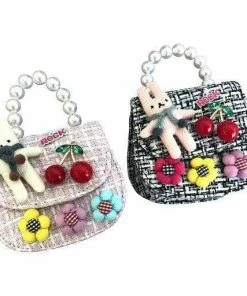 Lola + The Boys Mini Tweed Cherry Rock Purse