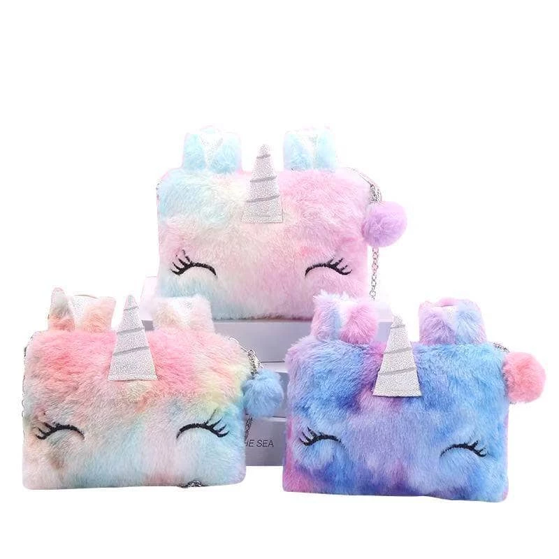 Brand new ๐ฅ Lola + The Boys Fuzzy Unicorn Crossbody ๐ง Girls ๐ 3 Lola + The Boys Fuzzy Unicorn Crossbody Girls