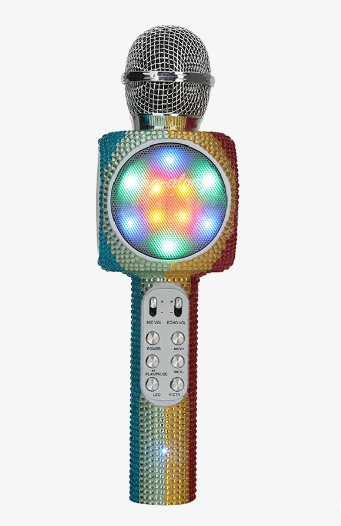 Coupon 😉 Wireless Express Sing A Long Rainbow Bling Karaoke Bluetooth Microphone 👧 Girls 😍 3 Wireless Express Sing A Long Rainbow Bling Karaoke Bluetooth Microphone Girls