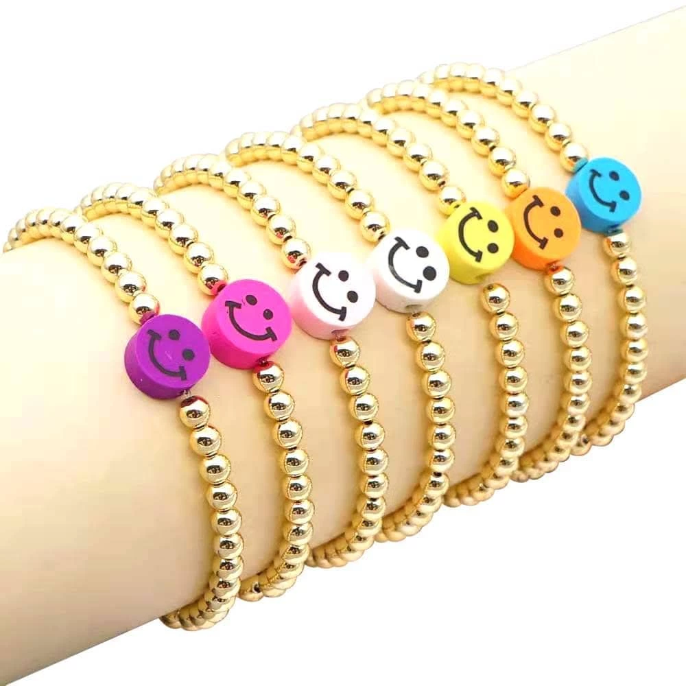 Cheap ๐งจ Lola + The Boys Jewelry Smiley Gold Bracelets ๐ 3 Lola + The Boys Jewelry Smiley Gold Bracelets