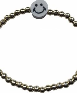 Lola + The Boys Jewelry Smiley Gold Bracelets