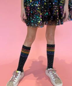 Lola + The Boys Super Fun Crystal Socks