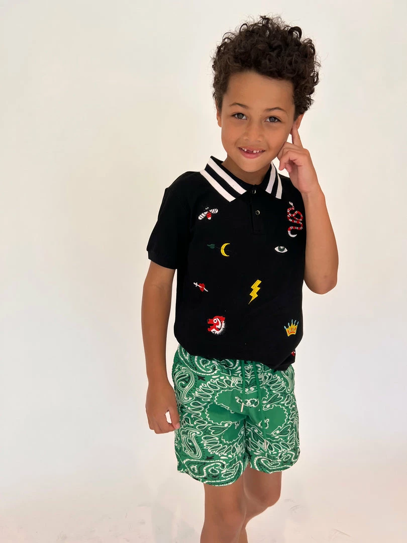 Promo ⭐ Lola + The Boys Bandana Print Swim Short 😀 3 Lola + The Boys Bandana Print Swim Short