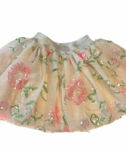 Lola + The Boys Beaded Floral Tutu Skirt