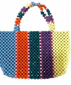 Lola + The Boys Girls Beaded Rainbow Purse