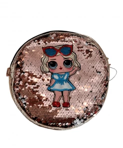Lola + The Boys Girls Blonde Sequin Doll Crossbody