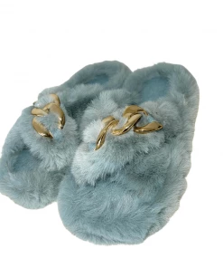 Lola + The Boys Blue Chains Slippers