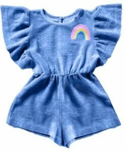 Lola + The Boys Terry Rainbow Romper New Arrivals