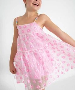 Lola + The Boys New Arrivals Candy Beaded Daisy Dress