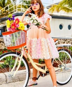 Lola + The Boys New Arrivals 3D Butterfly Puffy Sleeve Dress PREORDER Ships 7/20