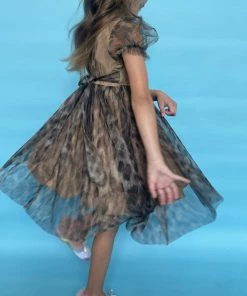 Lola + The Boys Cheetah Tulle Dress