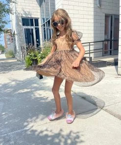 Lola + The Boys Cheetah Tulle Dress