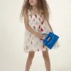 Lola + The Boys Girls Cherry Berry Tulle Dress