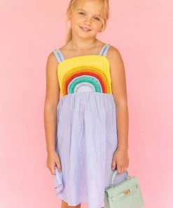 Discount ๐ Lola + The Boys ๐ง Girls Crystal Rainbow Sun ๐ Dress ๐ 14 Lola + The Boys Girls Crystal Rainbow Sun Dress