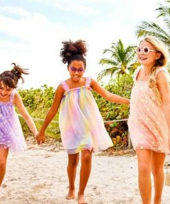 Lola + The Boys Daisy Lavender Tulle Dress Girls