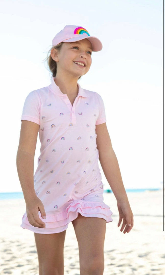 Budget 🔥 Lola + The Boys Rainbow Ruffle Dream 👗 Dress 👧 Girls 🥰 4 Lola + The Boys Rainbow Ruffle Dream Dress Girls