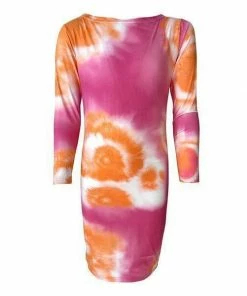 Lola + The Boys Sherbet Tie Dye Dress Girls