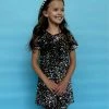 Lola + The Boys Girls Shimmer Stardust Sequin Dress