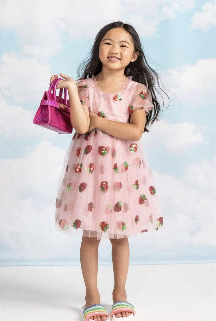 Best Sale ๐งจ Lola + The Boys Strawberry Sequin ๐ Dress ๐ 3 Lola + The Boys Strawberry Sequin Dress
