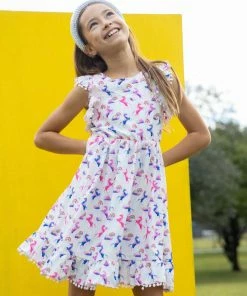 Lola + The Boys Unicorn & Rainbows Dress