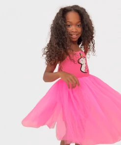 Lola & The Boys Hot Pink Unicorn Tutu Dress