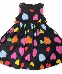 Lola + The Boys Rainbow Heart Dress
