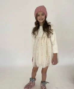Lola + The Boys Girls Snow Angel Dress