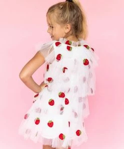 Lola + The Boys Strawberry Tulle Dress