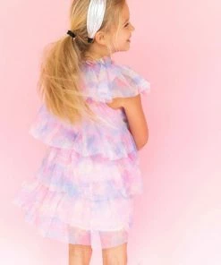 Lola + The Boys Water Color Tulle Dress