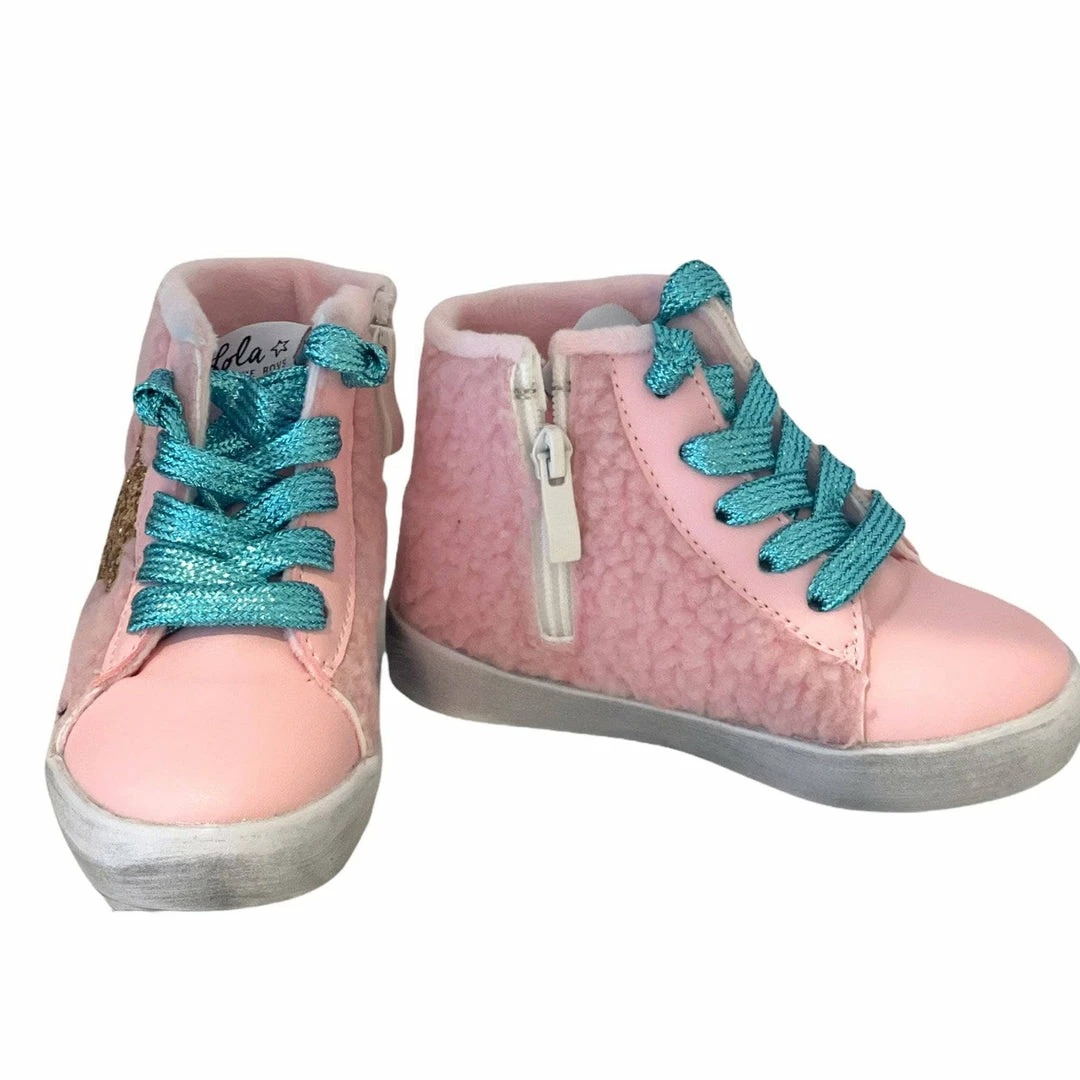 Best Pirce 😉 Lola + The Boys Baby Pink Sherpa High Tops 🔔 4 Lola + The Boys Baby Pink Sherpa High Tops