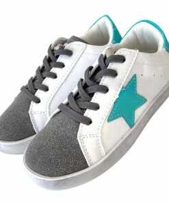 Lola + The Boys Girls Blue Star Sneaker