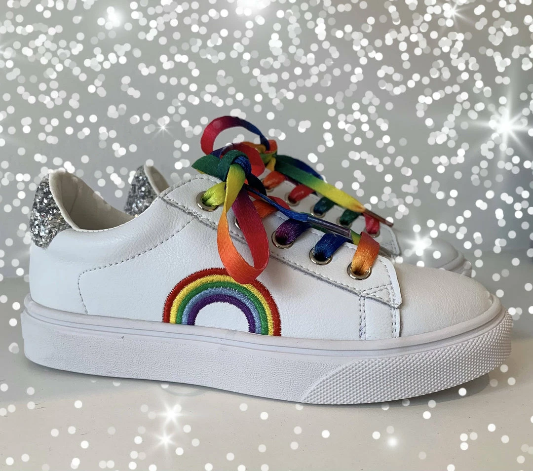 Cheap ❤️ Lola + The Boys 👧 Girls Over The Rainbow 👟 Sneakers 🛒 7 Lola + The Boys Girls Over The Rainbow Sneakers