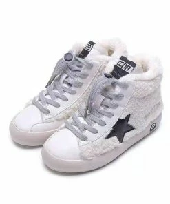 Lola + The Boys New Arrivals Sherpa Star High Top Sneakers