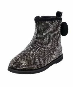 Lola + The Boys Girls Shimmer Crystal Booties