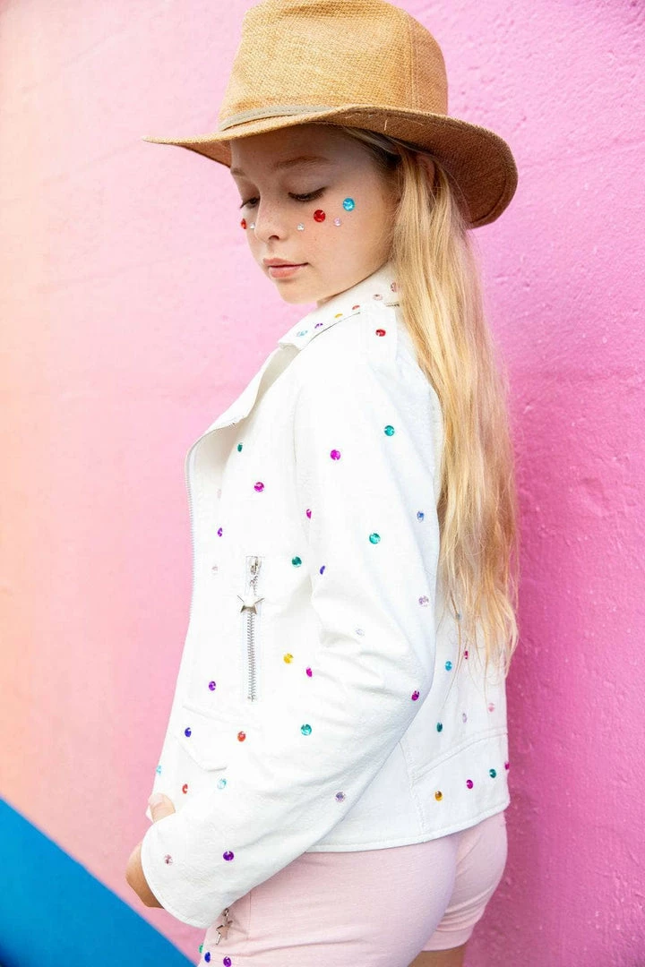 Wholesale โค๏ธ Lola + The Boys Gem Vegan Moto Jacket ๐ง Girls ๐ 4 Lola + The Boys Gem Vegan Moto Jacket Girls