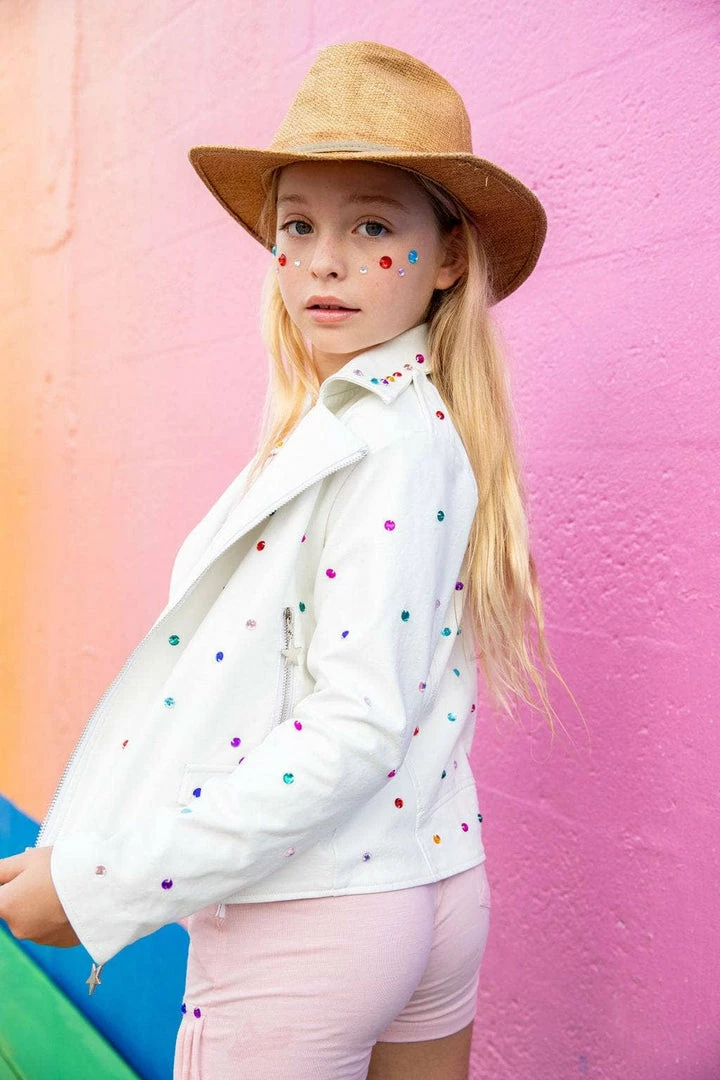 Wholesale โค๏ธ Lola + The Boys Gem Vegan Moto Jacket ๐ง Girls ๐ 7 Lola + The Boys Gem Vegan Moto Jacket Girls