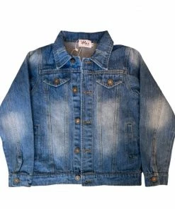 Lola + The Boys New Arrivals Good Vibes Plastic Patches Denim Jacket