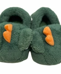 Lola + The Boys New Arrivals Green Dino Slippers