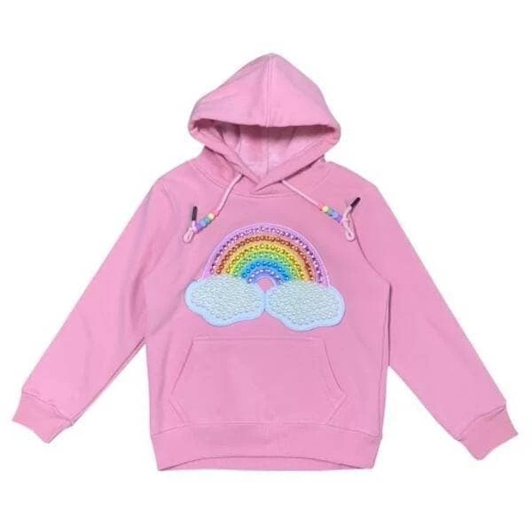 Top 10 ✔️ Lola + The Boys Happy Rainbow 🍬 Candy Hoodie 👧 Girls 👏 9 Lola + The Boys Happy Rainbow Candy Hoodie Girls