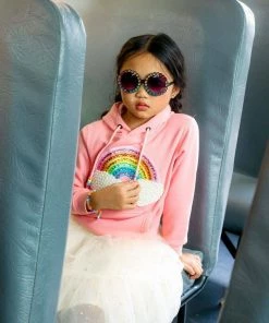 Top 10 ✔️ Lola + The Boys Happy Rainbow 🍬 Candy Hoodie 👧 Girls 👏 12 Lola + The Boys Happy Rainbow Candy Hoodie Girls