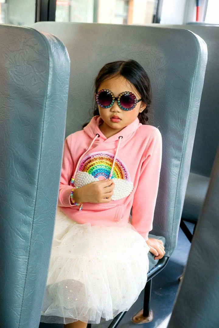 Top 10 ✔️ Lola + The Boys Happy Rainbow 🍬 Candy Hoodie 👧 Girls 👏 6 Lola + The Boys Happy Rainbow Candy Hoodie Girls