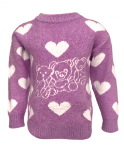 Lola + The Boys I Love Teddy Bears Knit Sweater