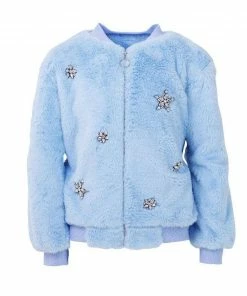 Lola + The Boys Blue Ice Princess Crystal Bomber Girls