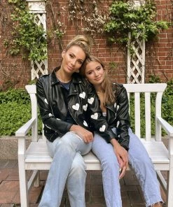 Lola + The Boys Girls I Heart You Vegan Leather Jacket