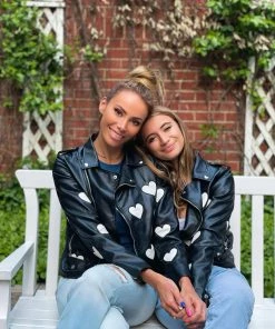 Lola + The Boys Girls I Heart You Vegan Leather Jacket